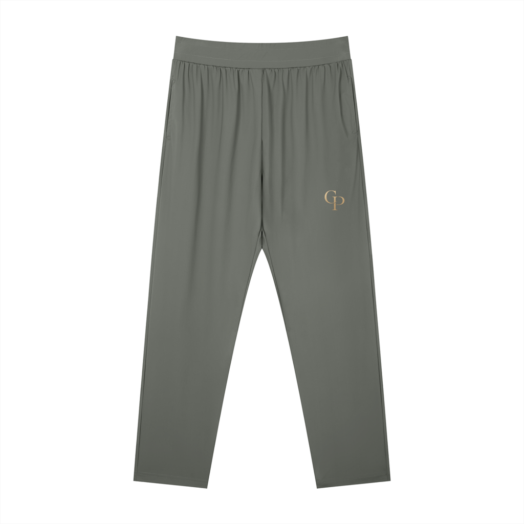 Men's Straight Leg Elastic Waist Pants