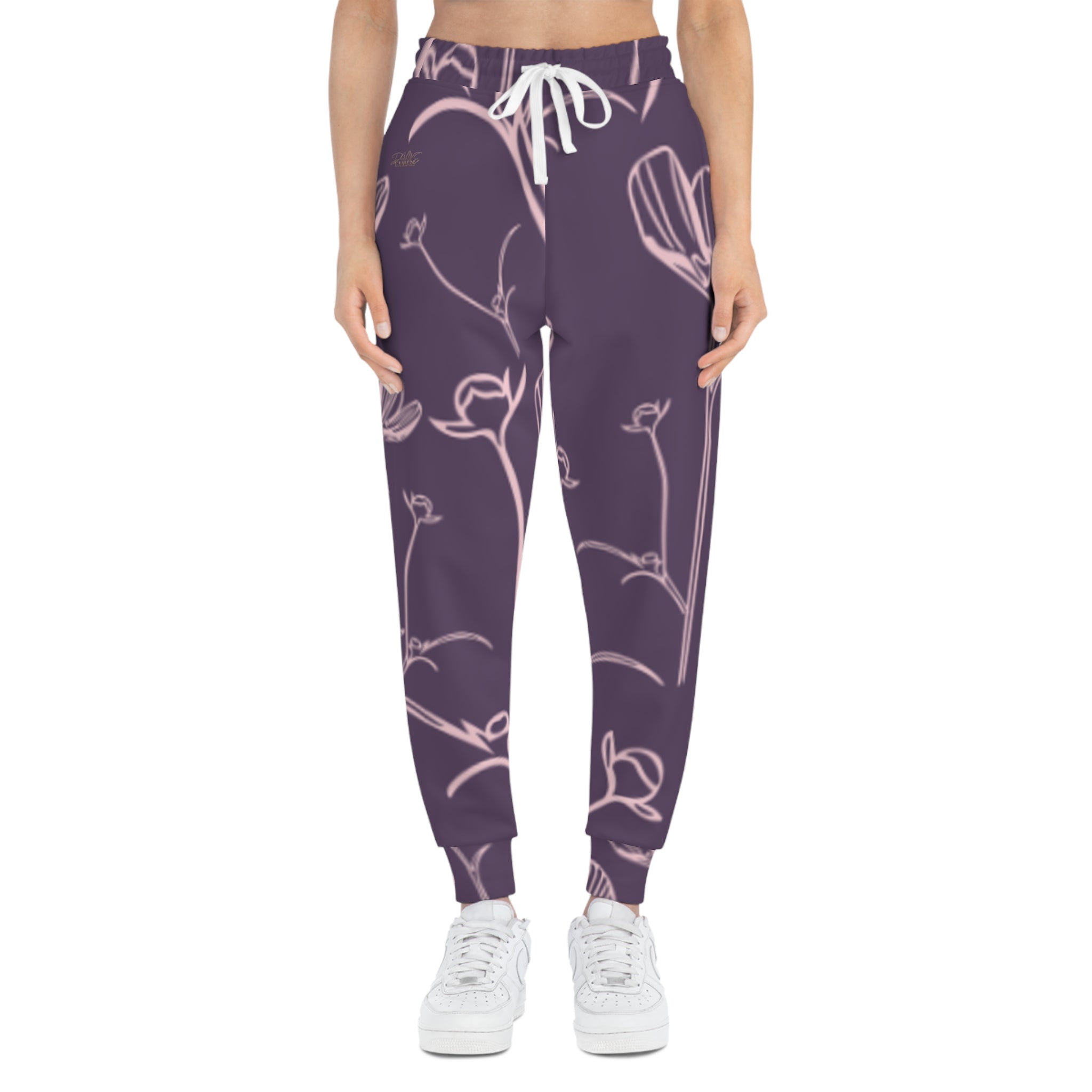 Floral Line-Drawn Joggers