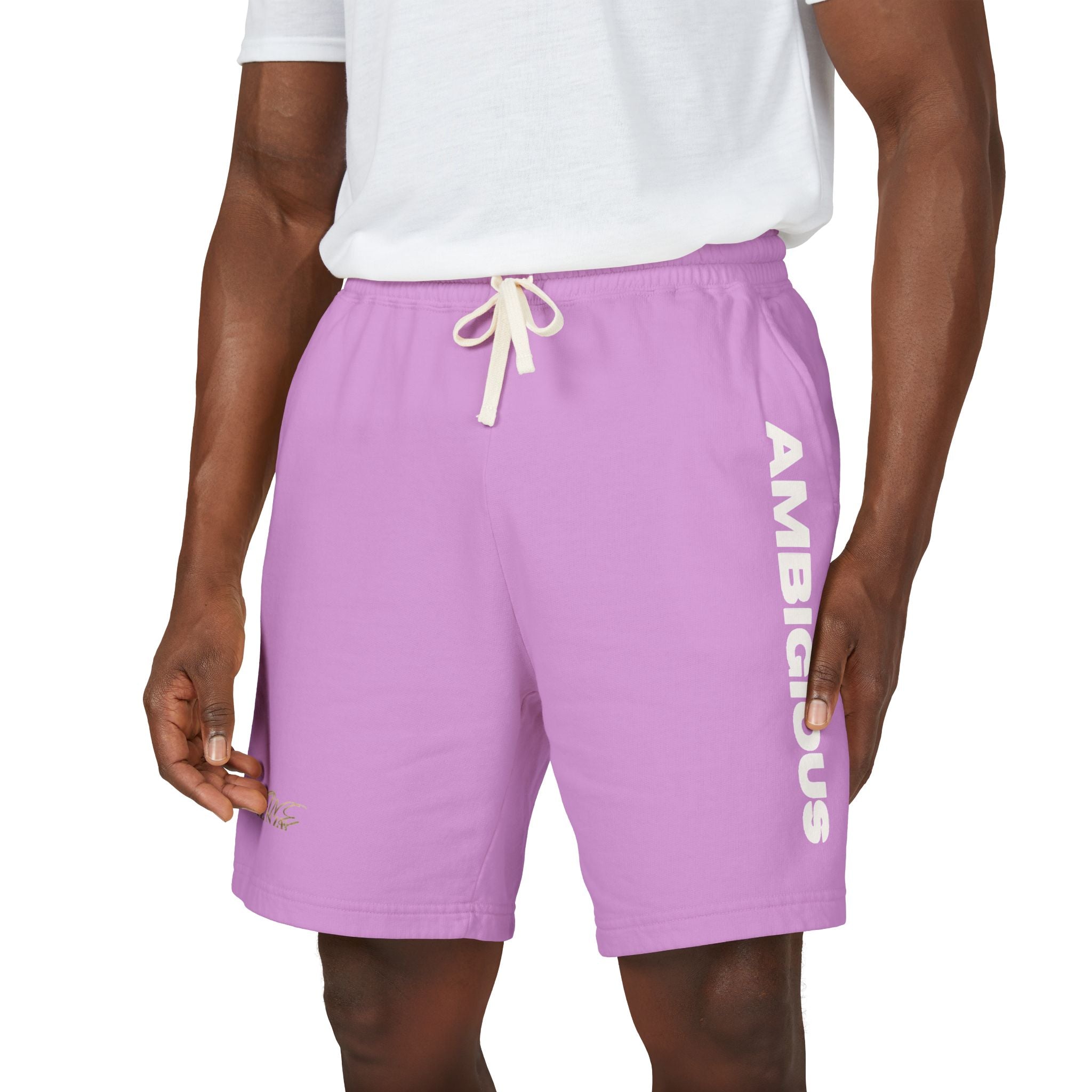 Ambiguous Vertical Script Sweat Shorts
