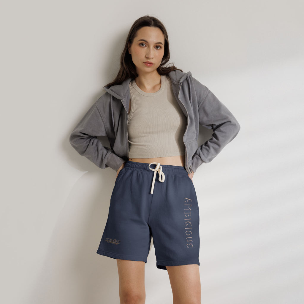 Ambiguous Vertical Script Sweat Shorts