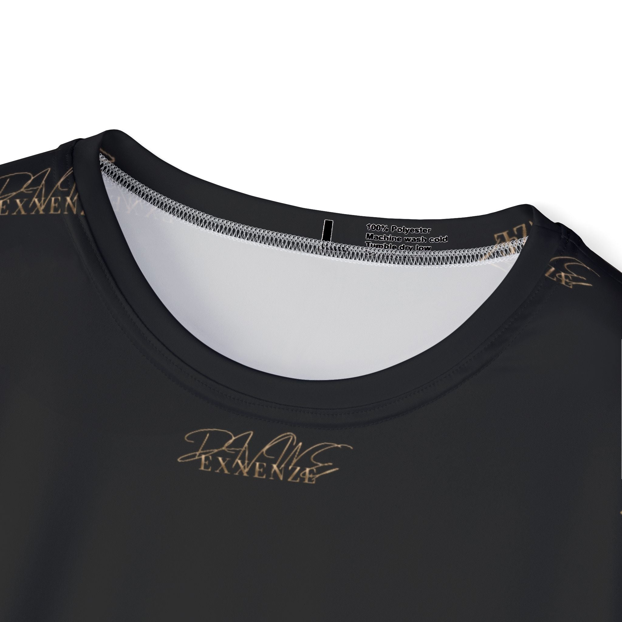 Men's Black Gold Exxenze Logo All-Over Print