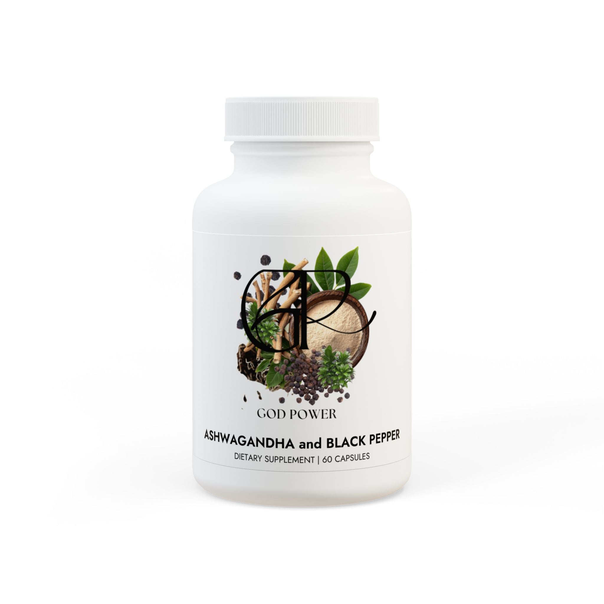 God Power Ashwagandha and Black Pepper Supplement (60 capsules)