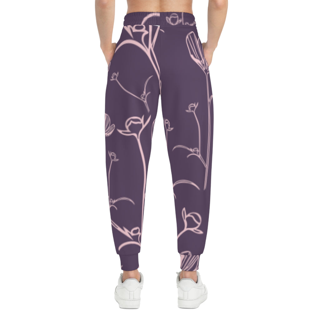 Floral Line-Drawn Joggers