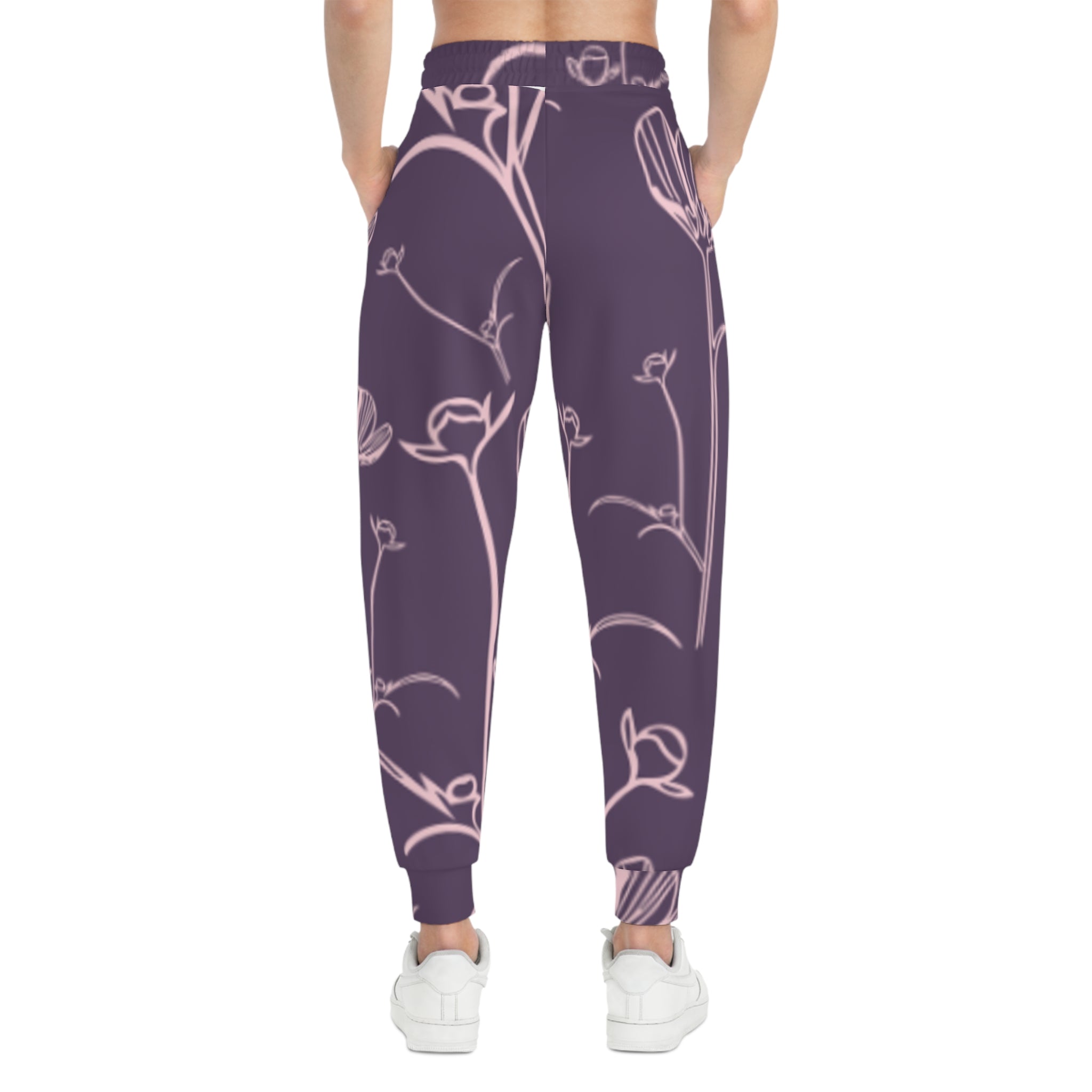 Floral Line-Drawn Joggers