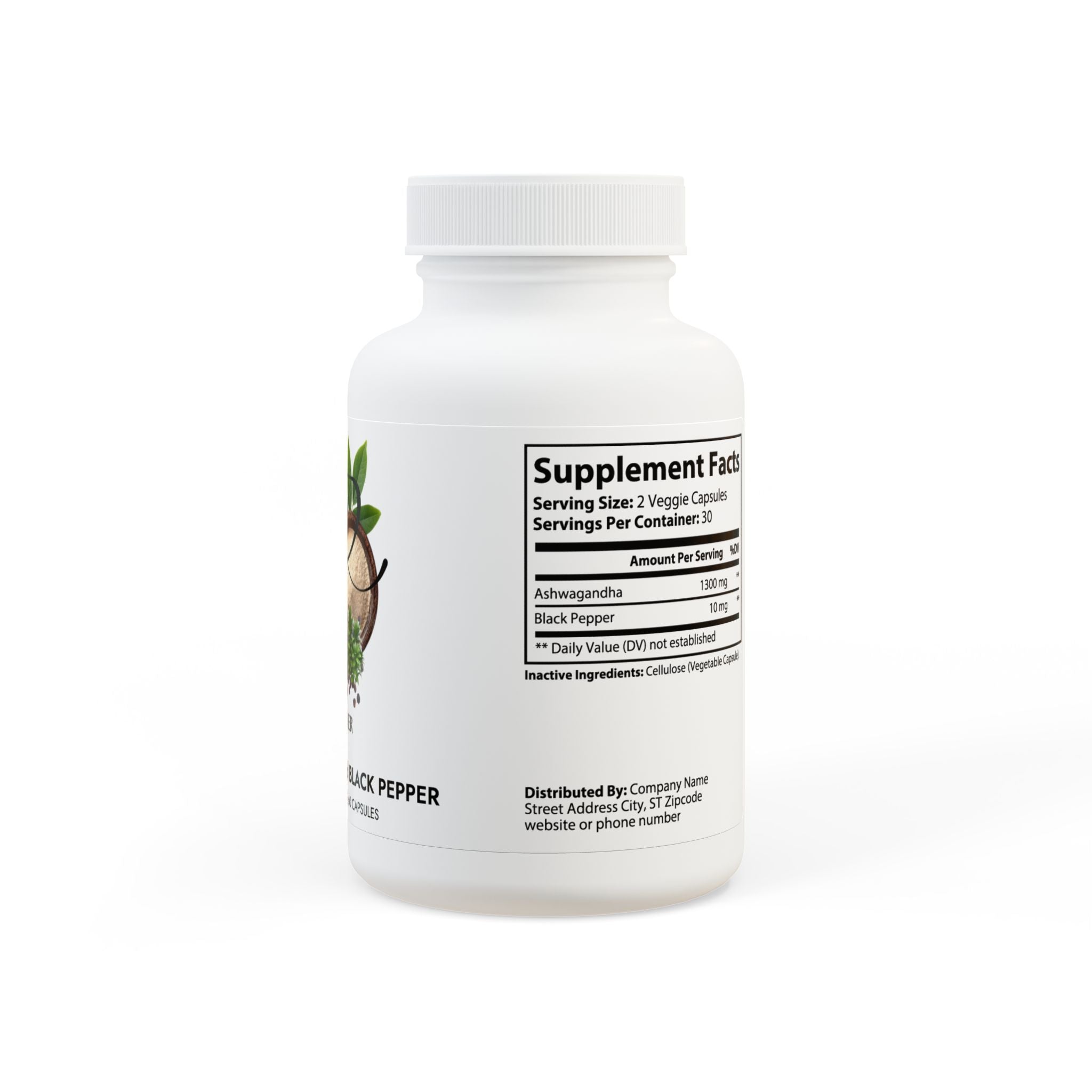God Power Ashwagandha and Black Pepper Supplement (60 capsules)