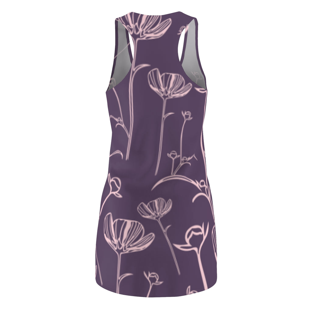 Mauve Floral Racerback Dress