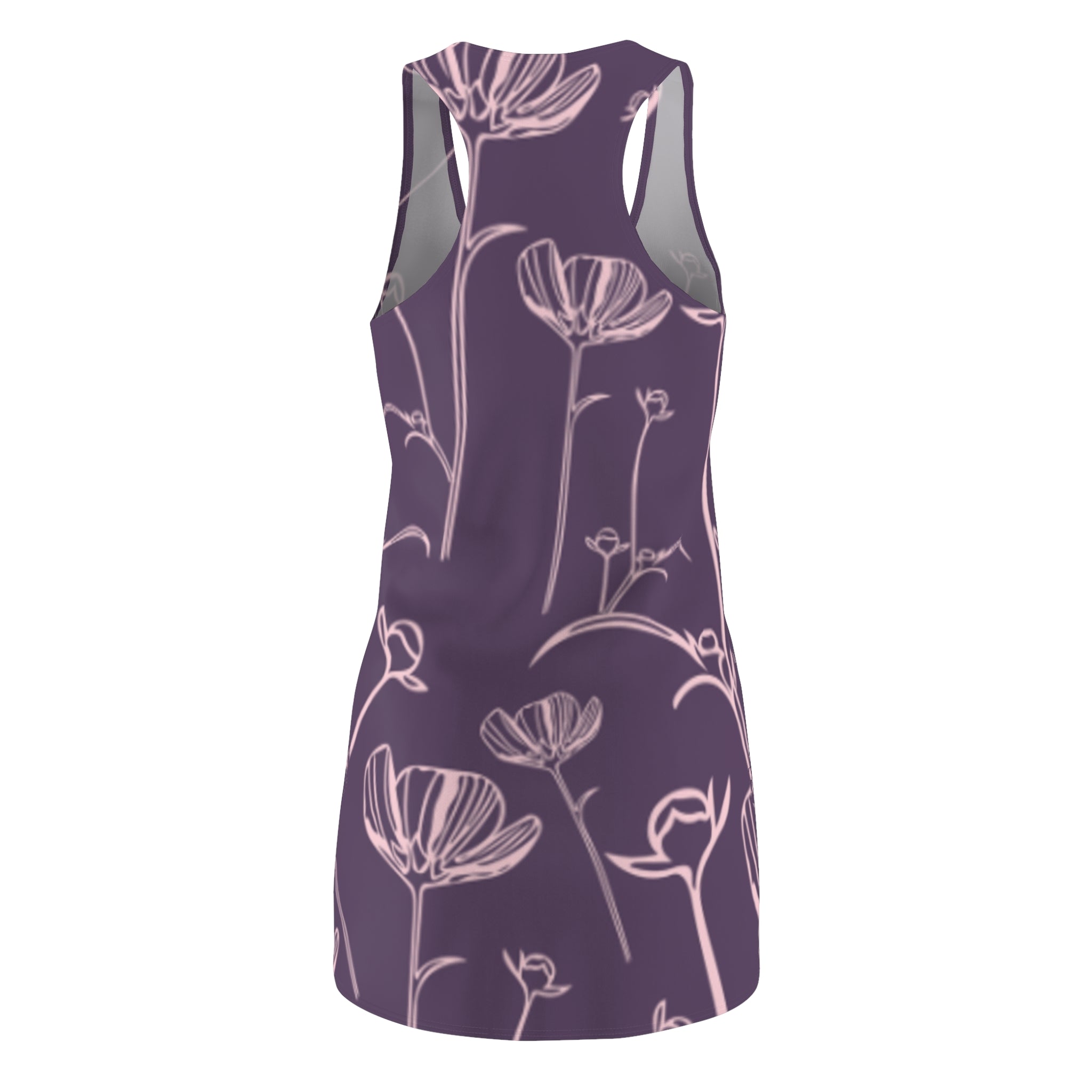 Mauve Floral Racerback Dress