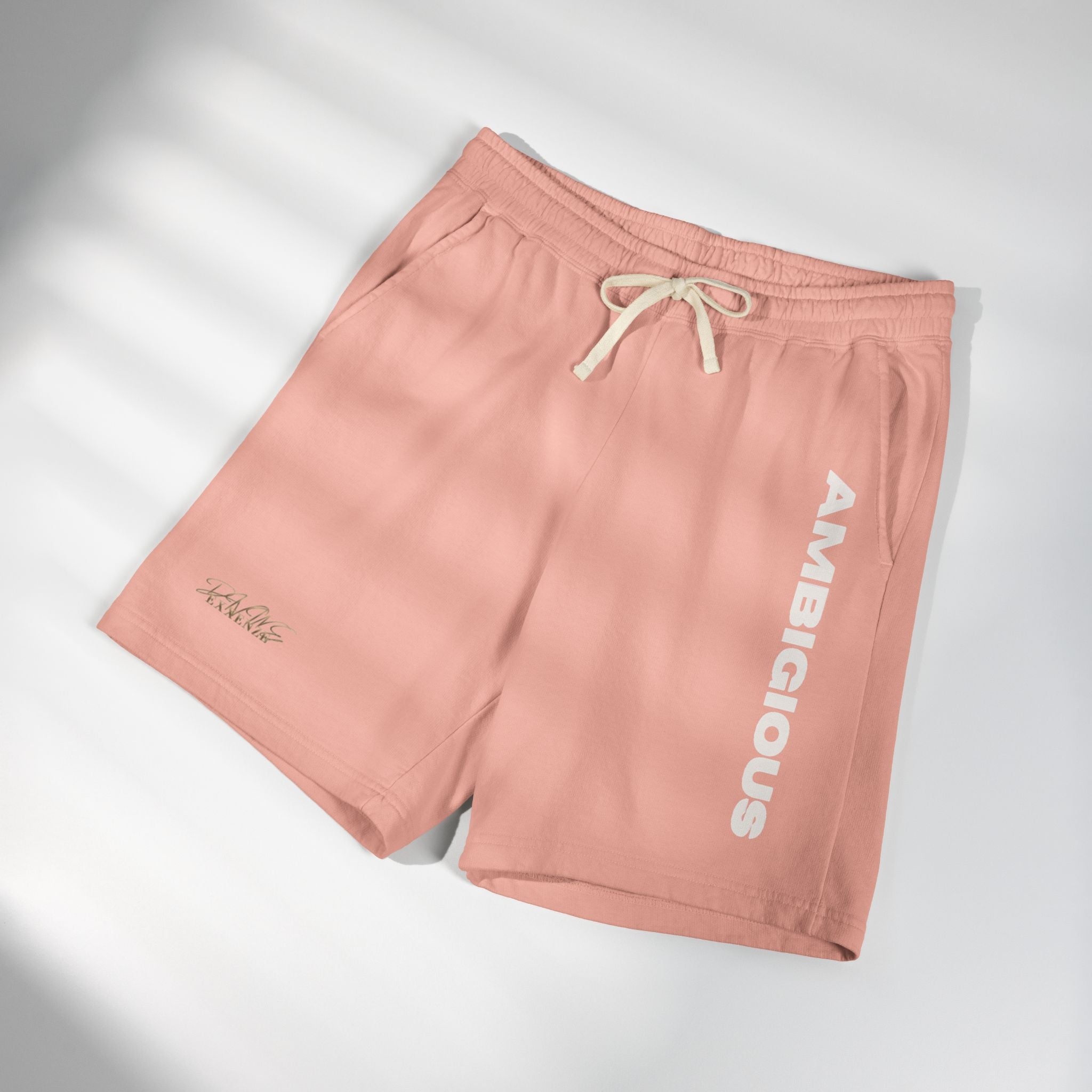 Ambiguous Vertical Script Sweat Shorts