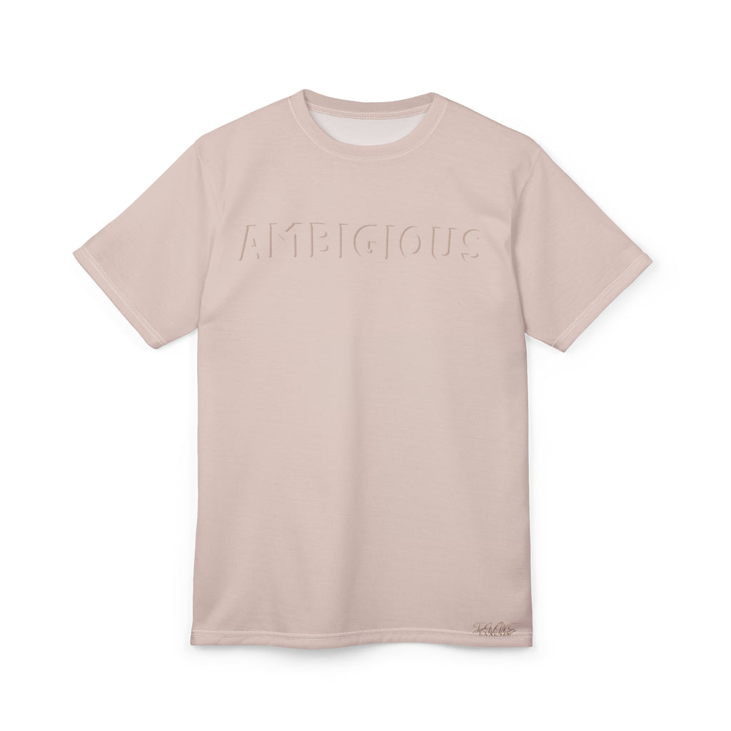 Ambitious Embossed T‑Shirt — Minimalist Motivational Tee