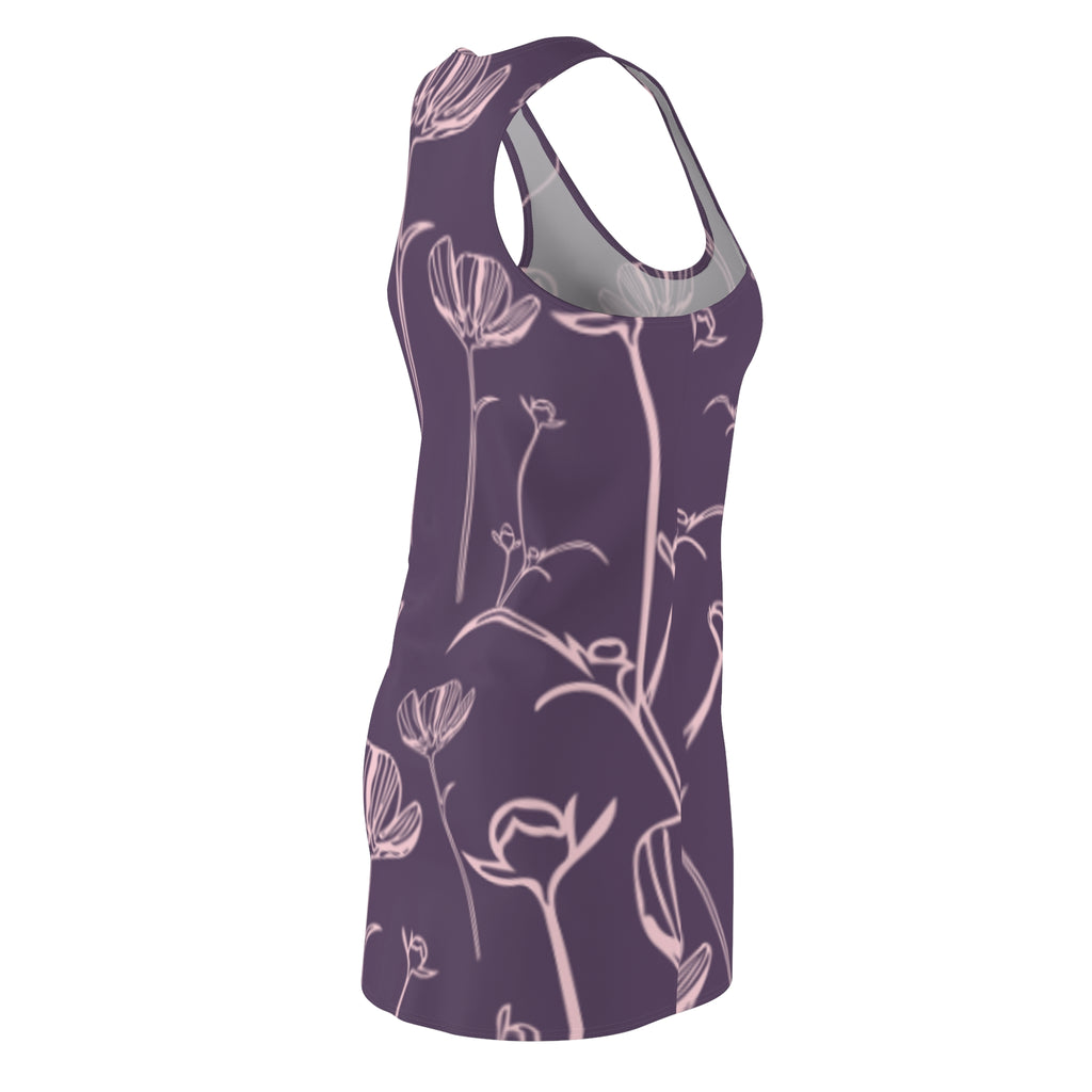 Mauve Floral Racerback Dress
