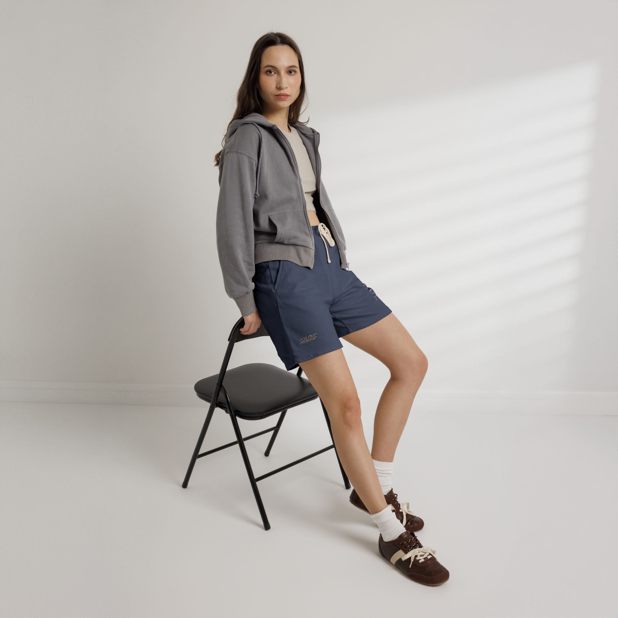 Ambiguous Vertical Script Sweat Shorts