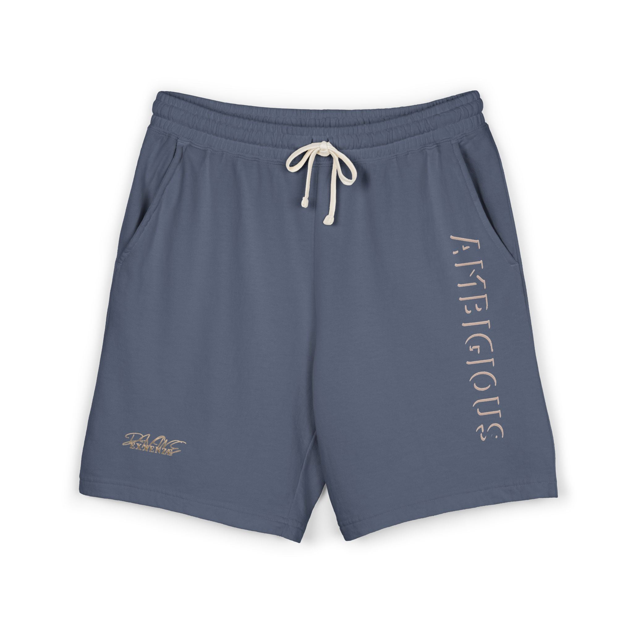 Ambiguous Vertical Script Sweat Shorts