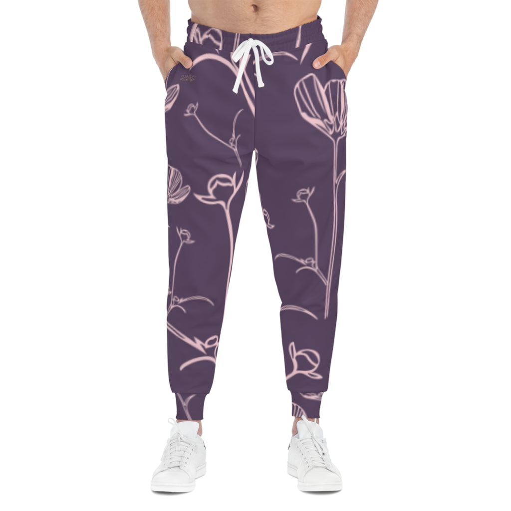 Floral Line-Drawn Joggers