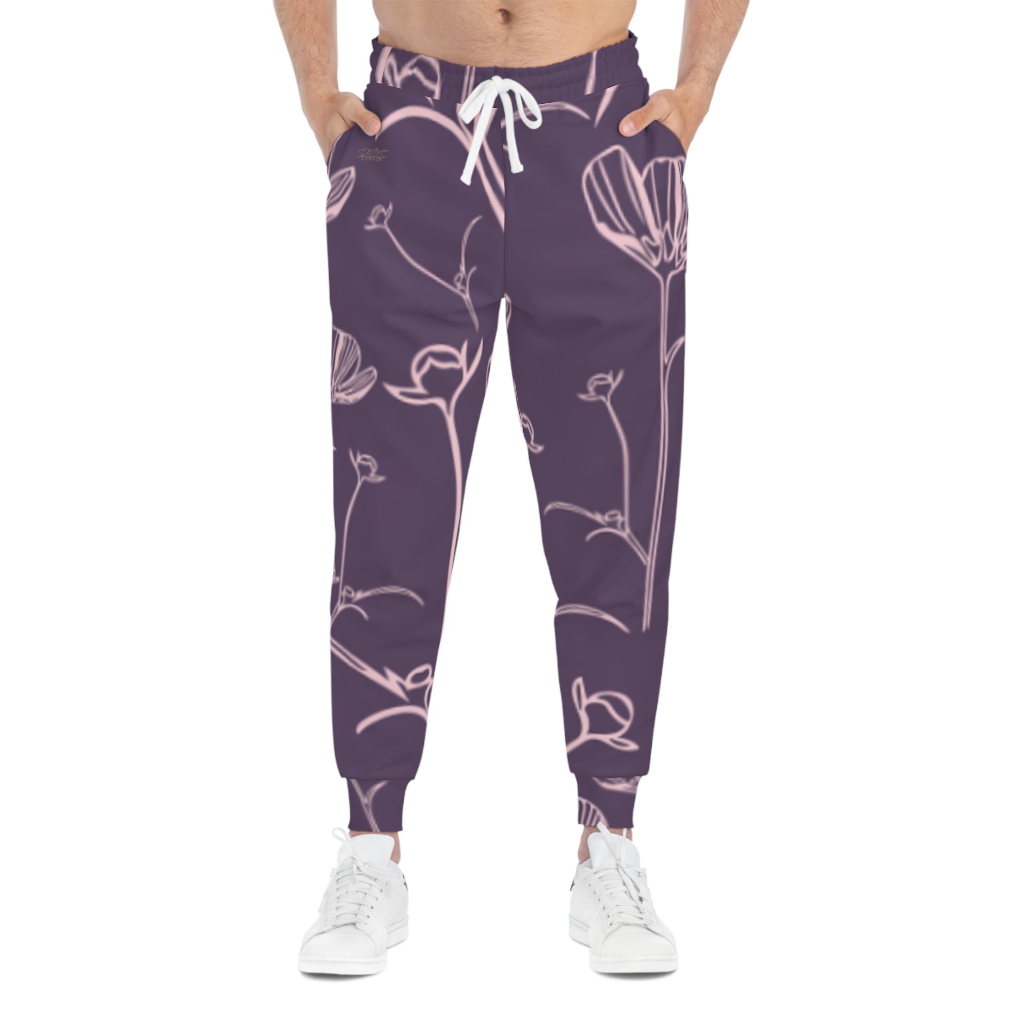 Floral Line-Drawn Joggers