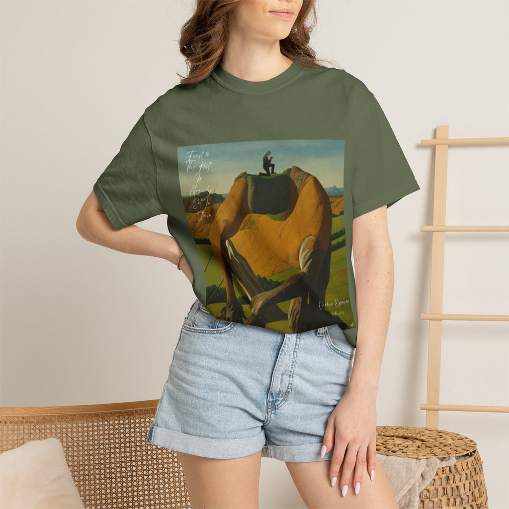 T-Shirt — Surreal Giant and Rider Art Print Tee