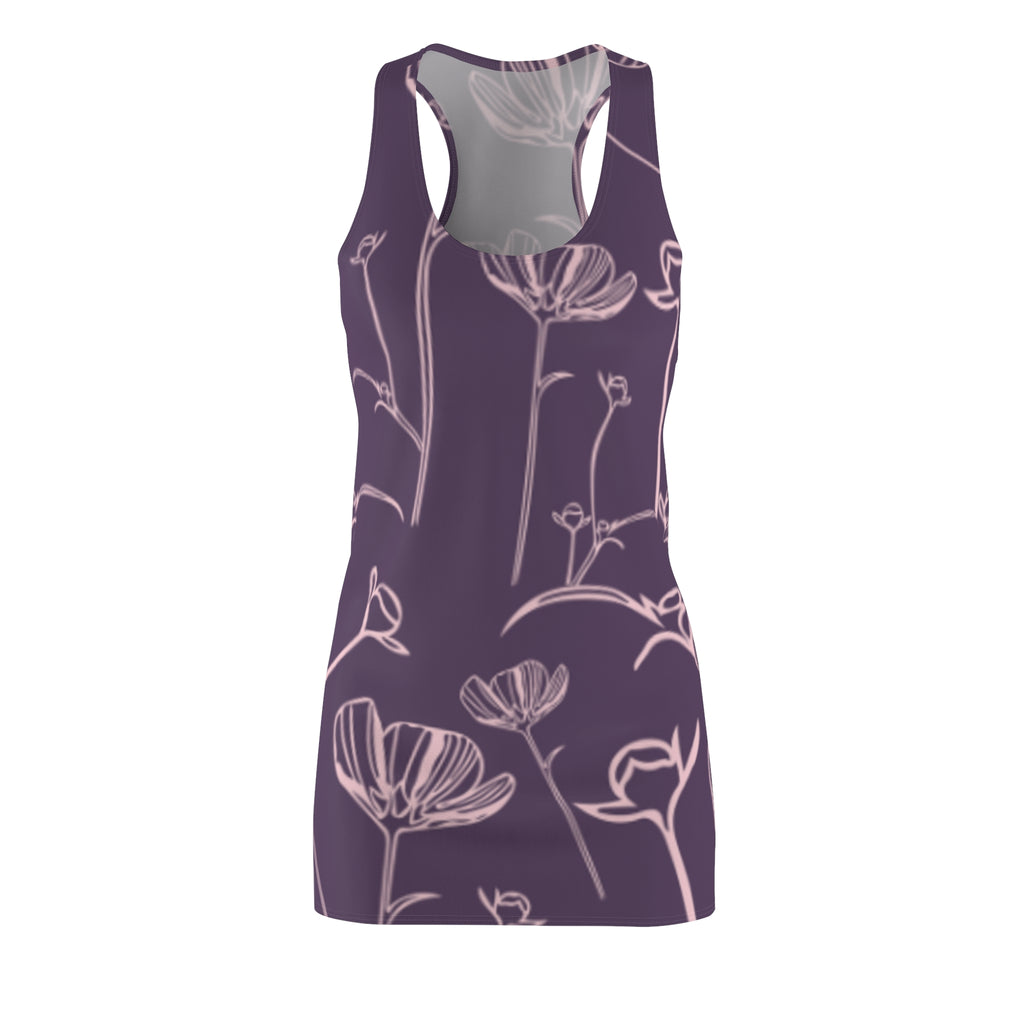 Mauve Floral Racerback Dress
