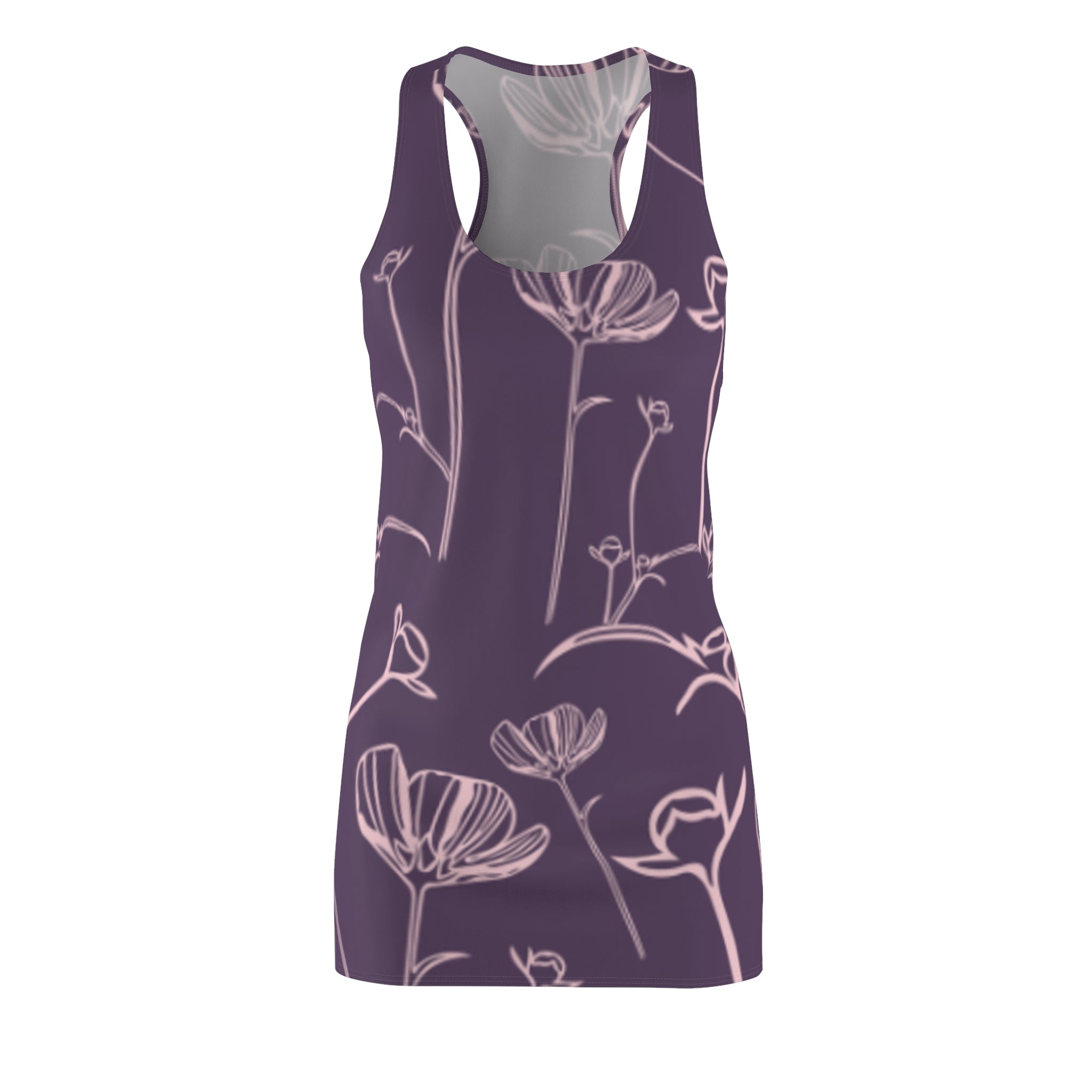 Mauve Floral Racerback Dress