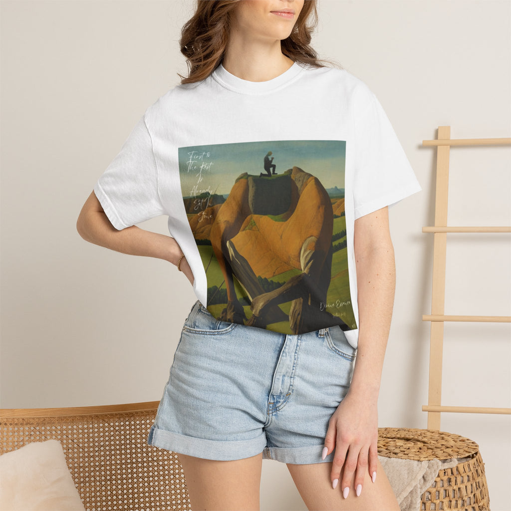 T-Shirt — Surreal Giant and Rider Art Print Tee