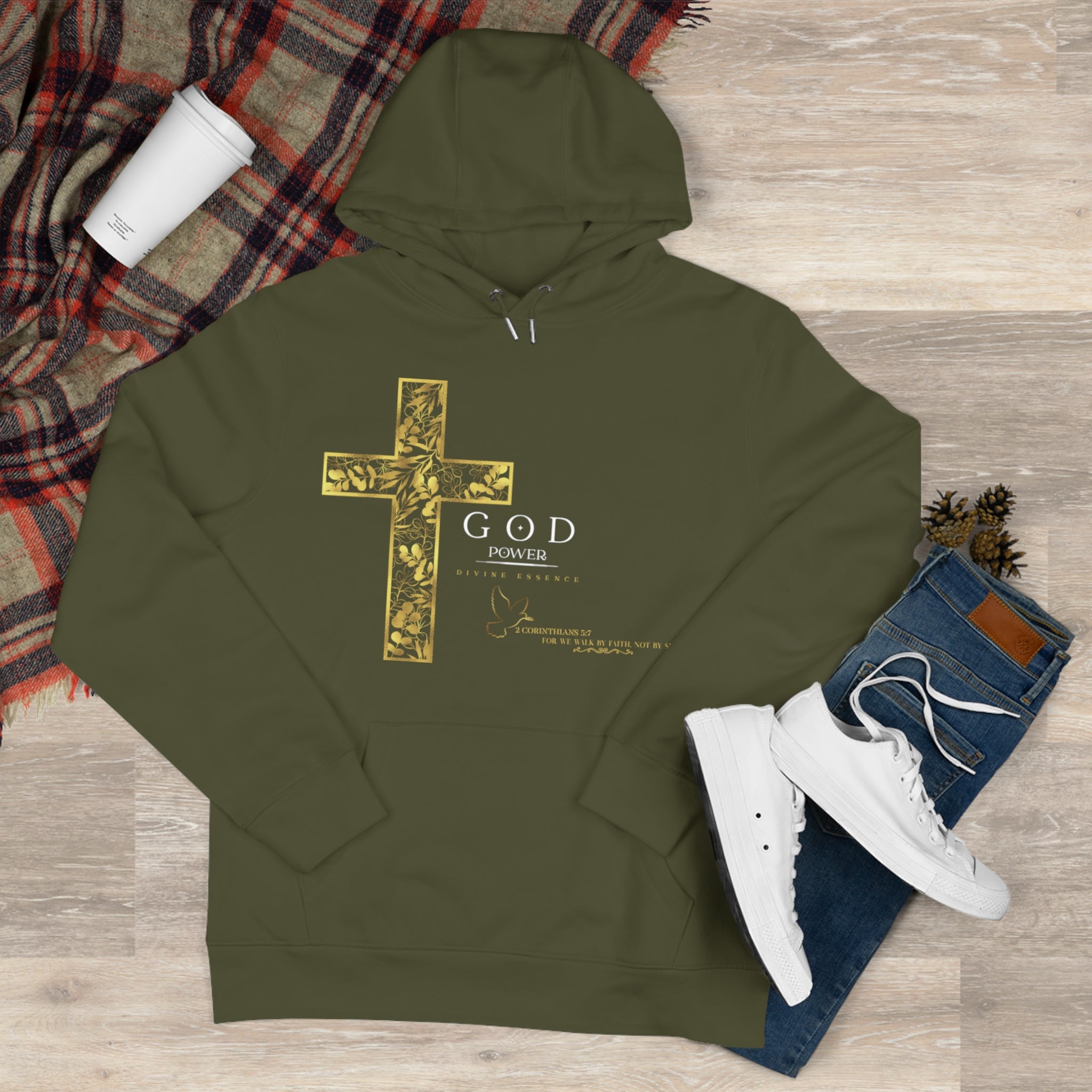 God Power Hoodie-Corinthians 5:7 Hoodie