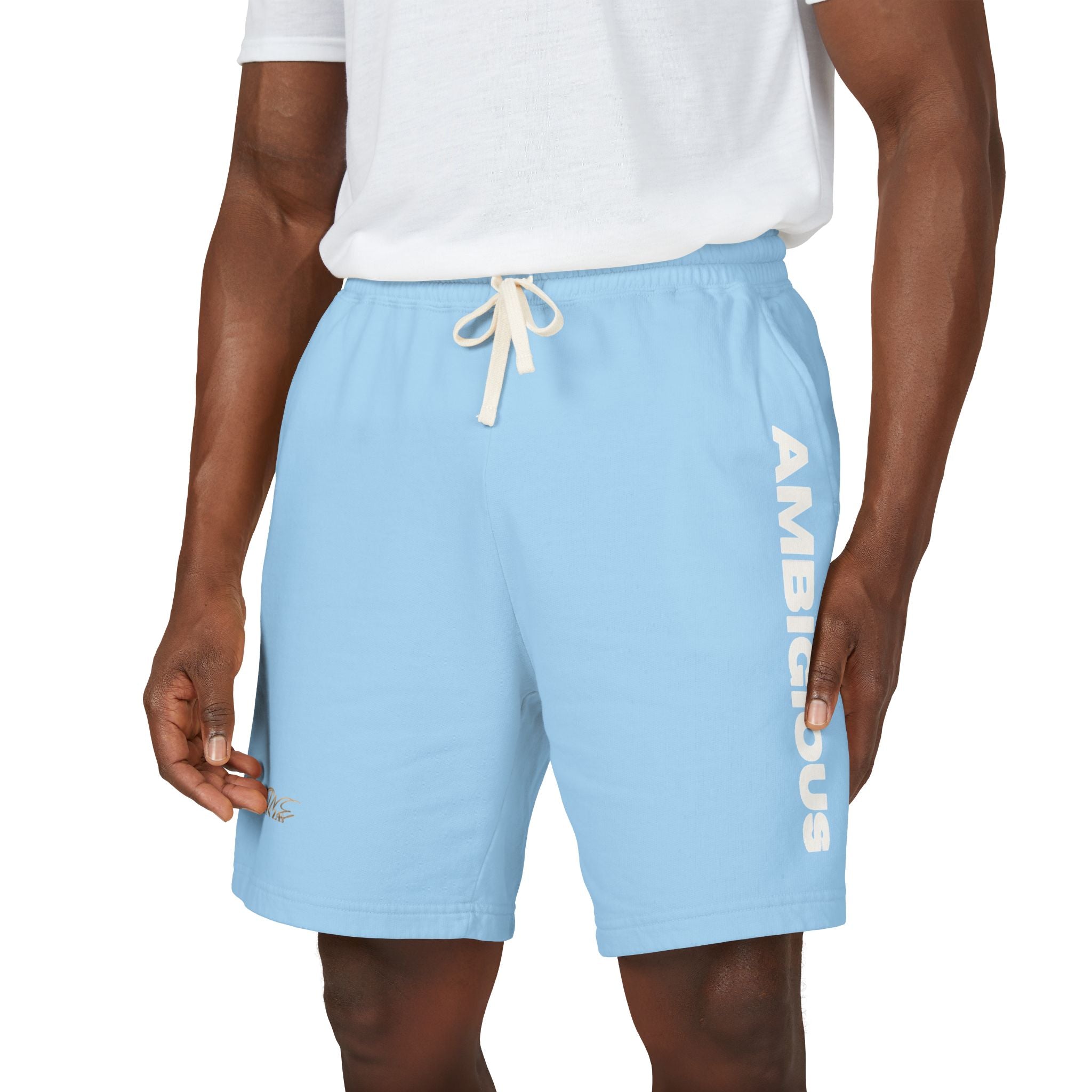 Ambiguous Vertical Script Sweat Shorts