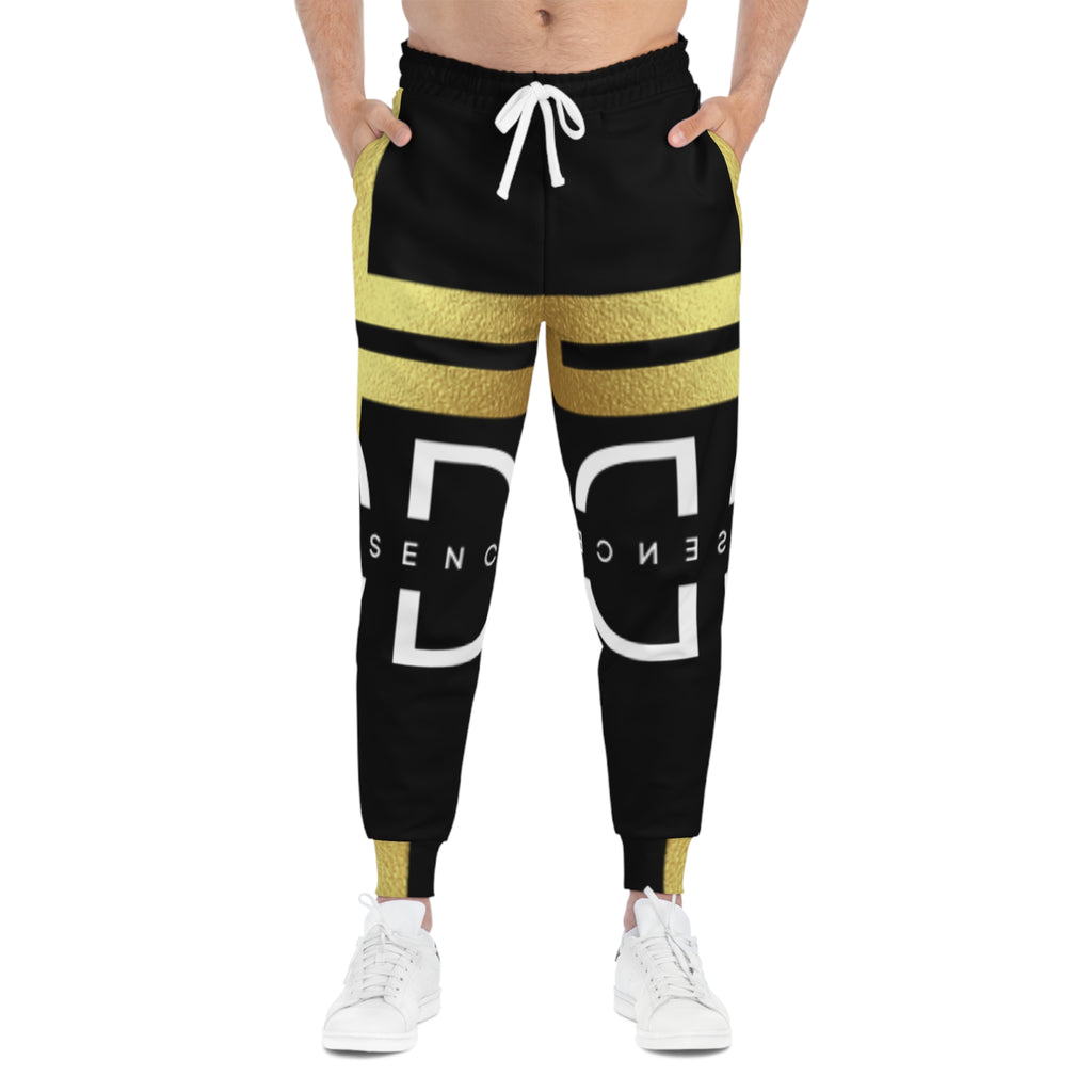 Divine Essence Athletic Joggers - Black and Gold