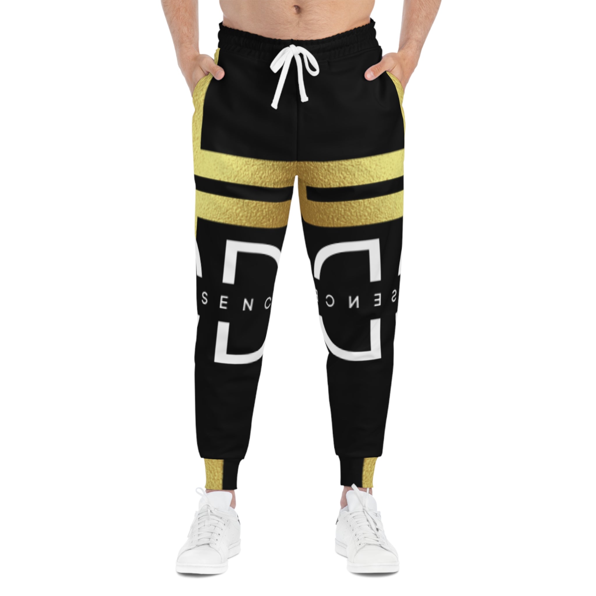 Divine Essence Athletic Joggers - Black and Gold