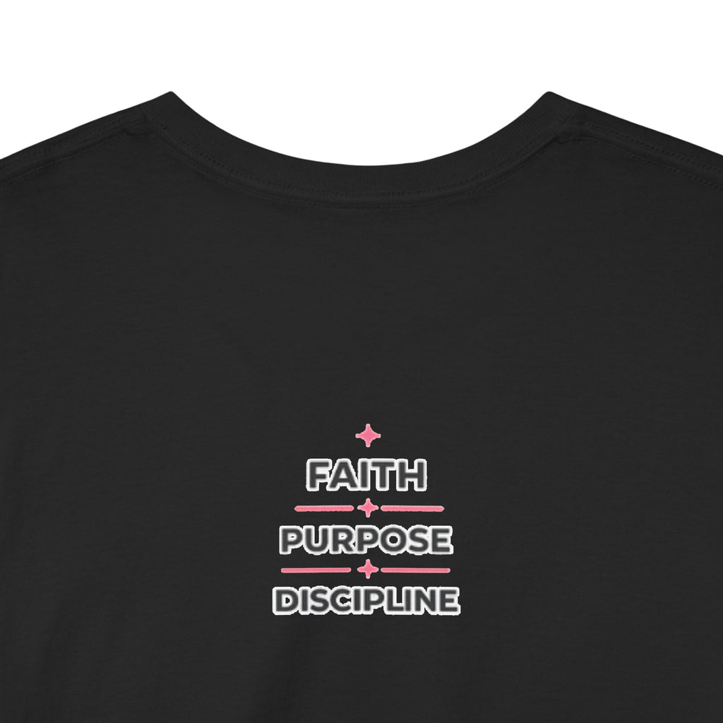 God Power Move in Faith™ Graphic T-Shirt, Unisex Crew Neck Short Sleeve 100% Cotton Tee, Black