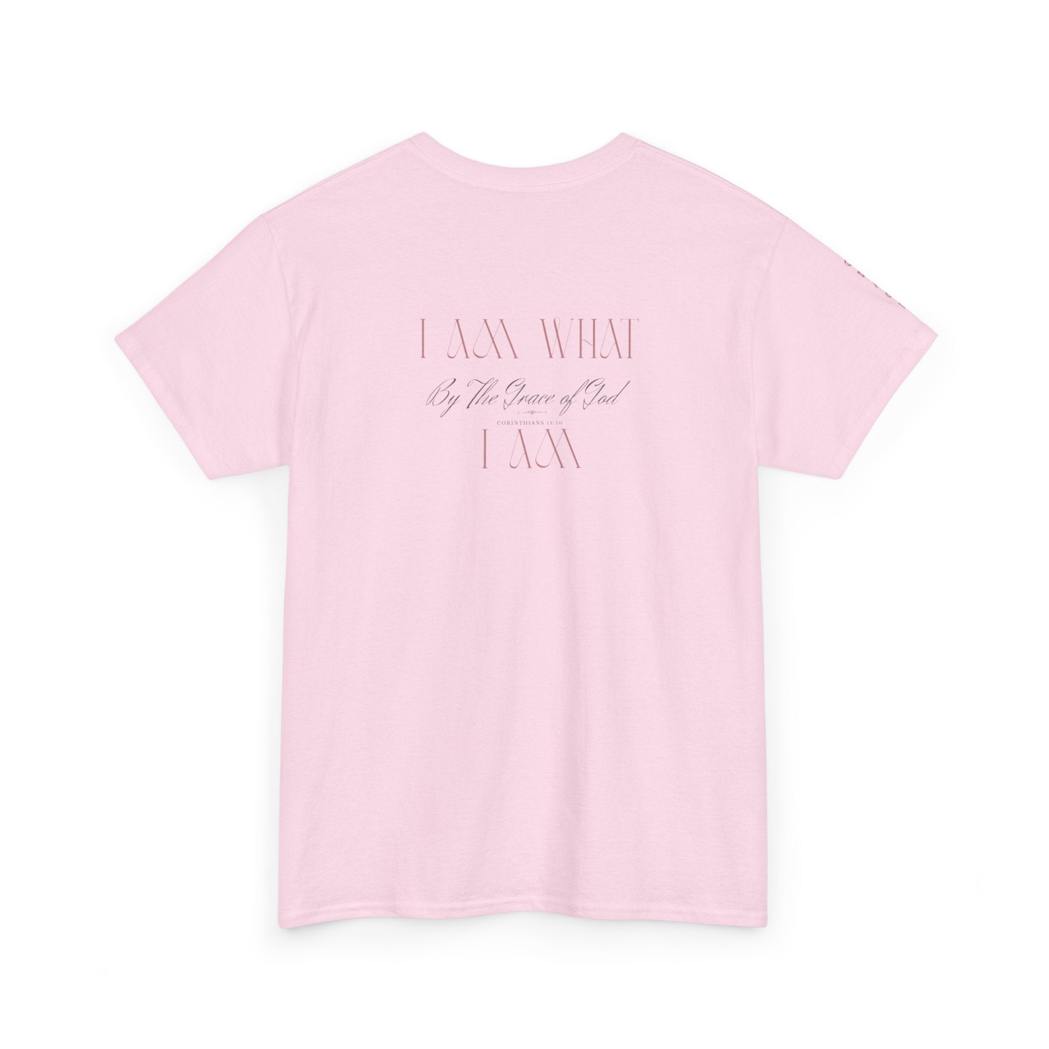 Graceful Floral Tee: 1 Corinthians 15:10