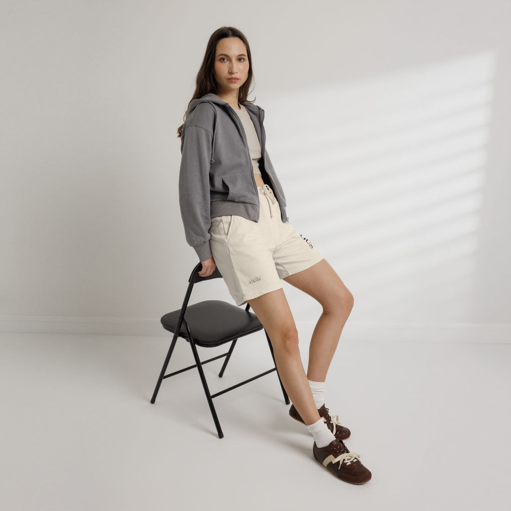 Ambiguous Vertical Script Sweat Shorts