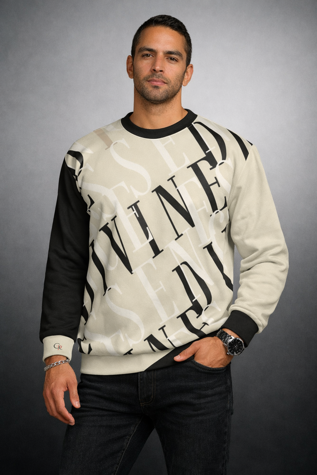Divine Neutral Typographic Crewneck