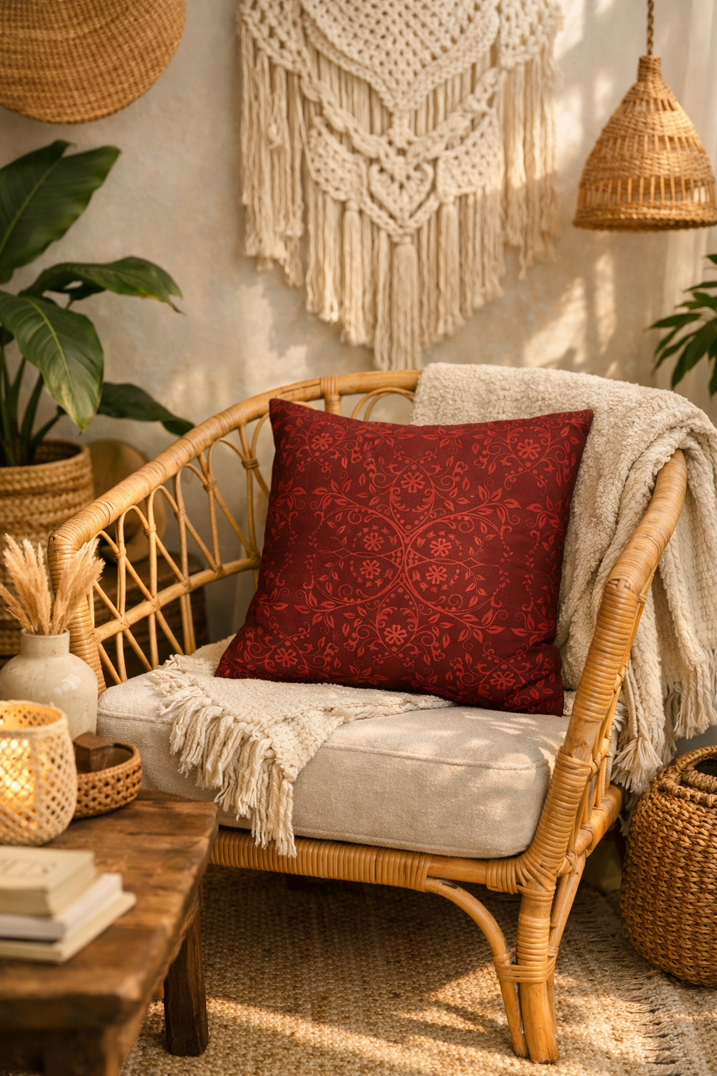 Burgundi Accent Pillow