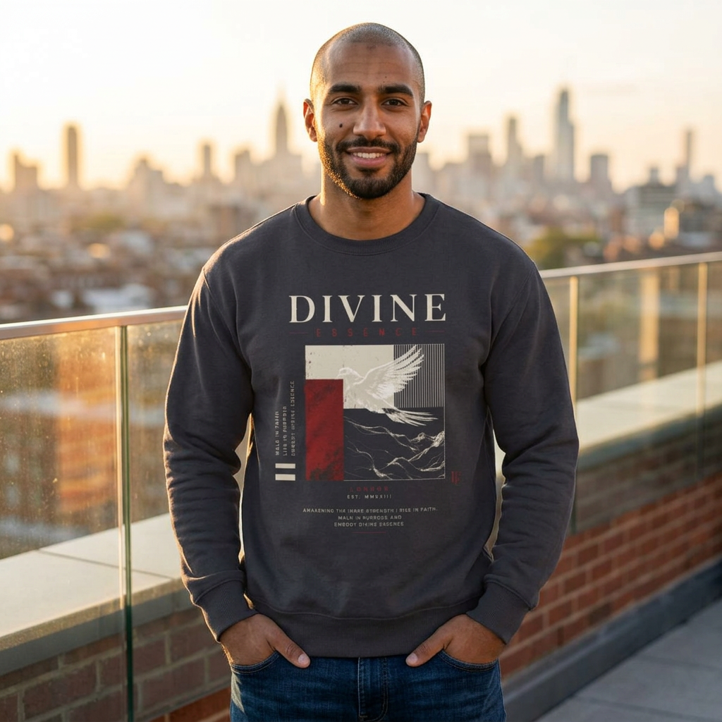 Divine Essence™ Urban Faith Crewneck Sweatshirt