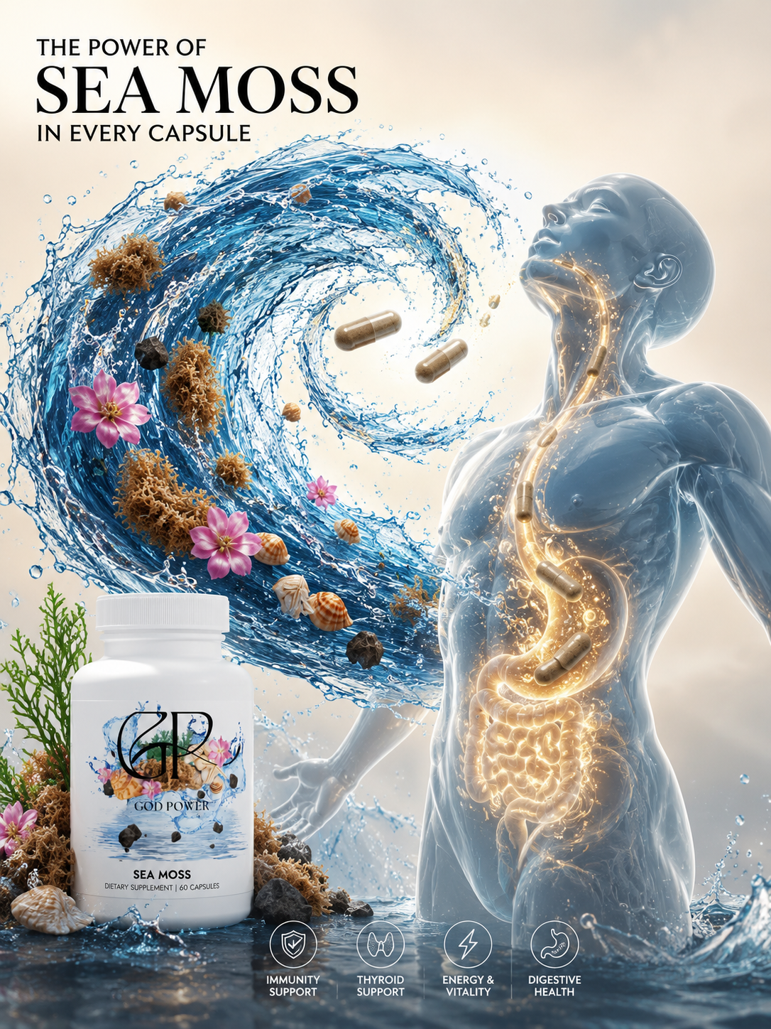 Limitless Vitality™ Sea Moss Complex (60 Capsules)