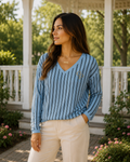 Skyline Grace™ V-Neck Long Sleeve Top