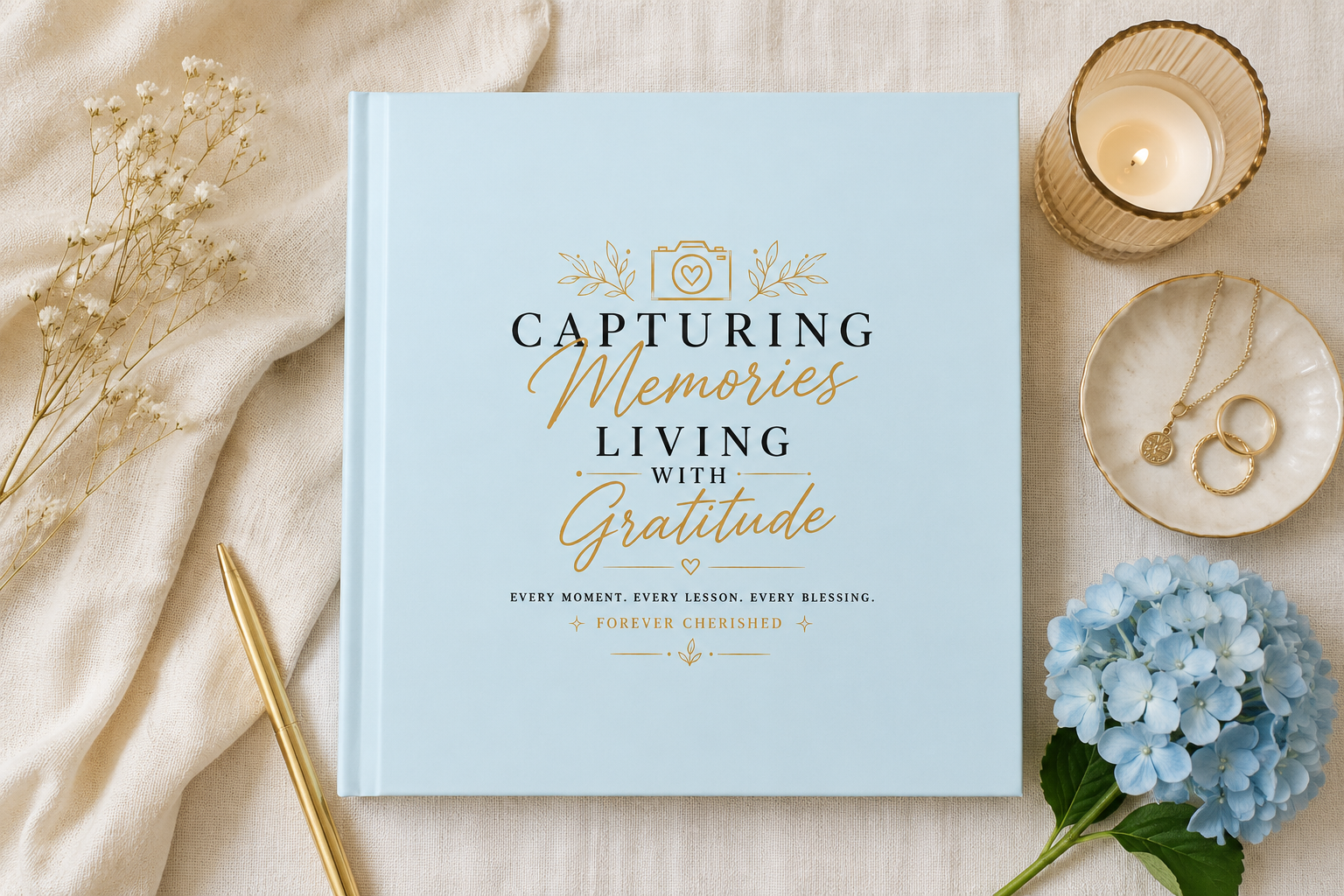 "Capturing Memories, Living with Gratitude" Photo Book