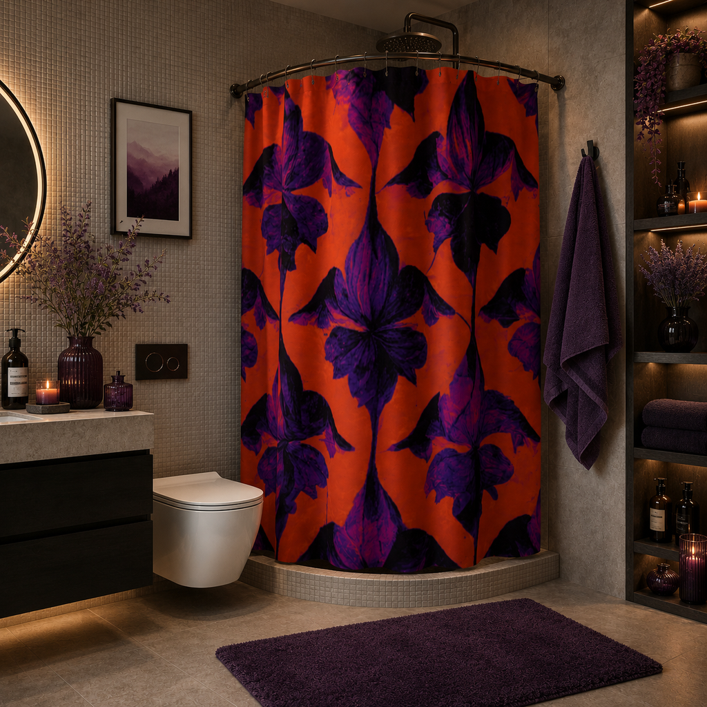 Indigo Bloom™ Shower Curtain