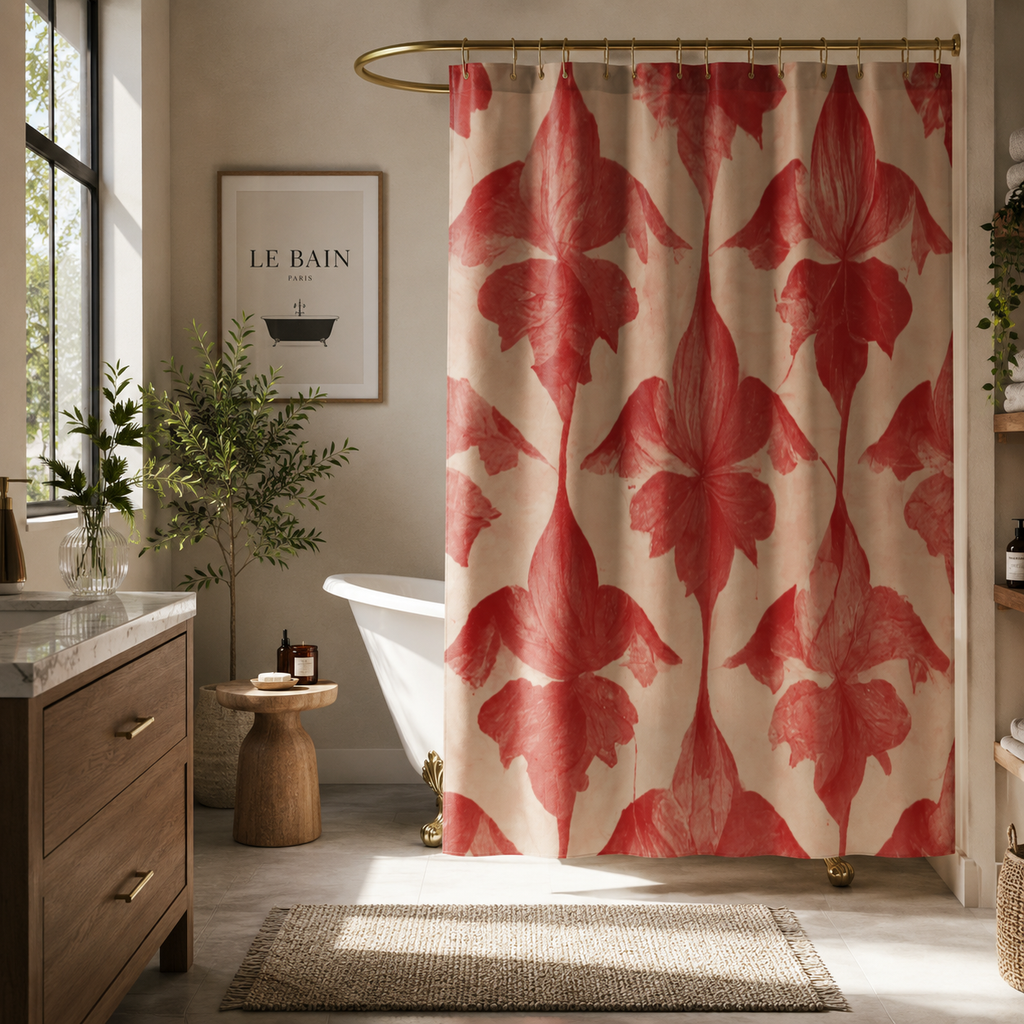 Crimson Orchid™ Shower Curtain
