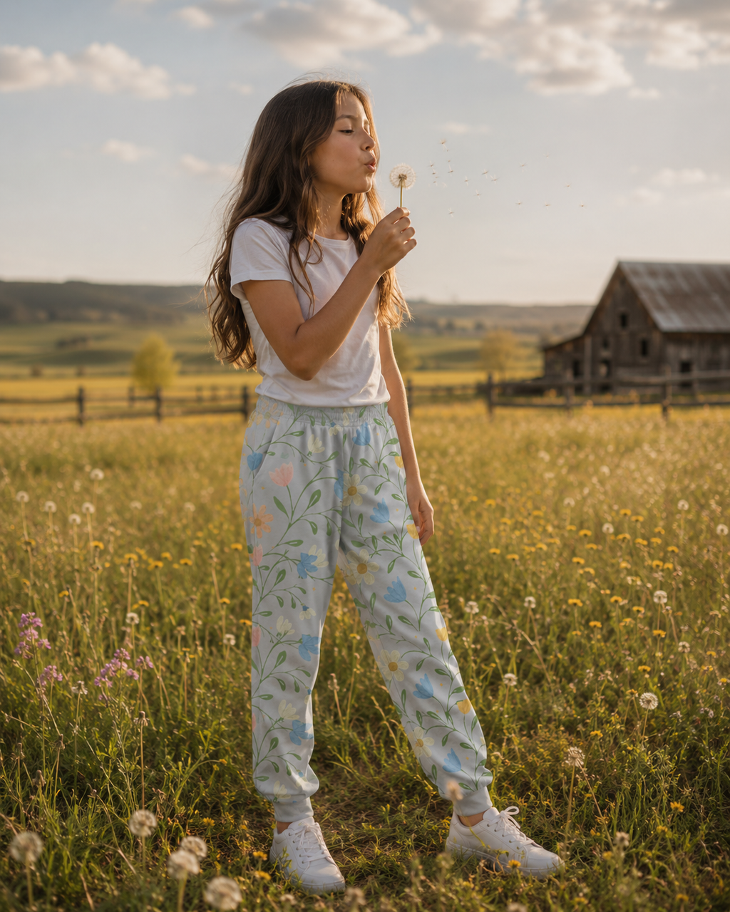 Joyful Bloom™ Youth Joggers – Grey