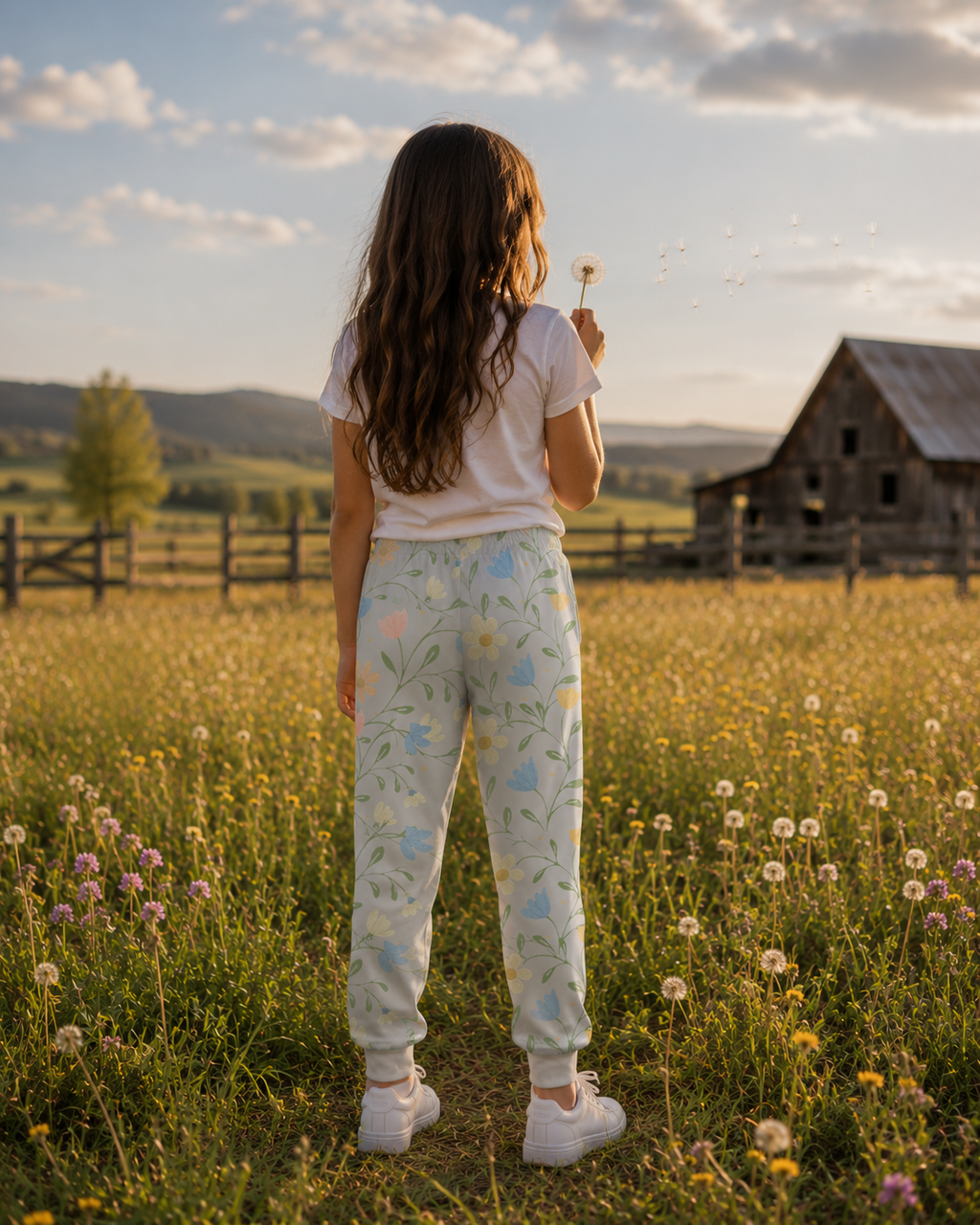 Joyful Bloom™ Youth Joggers – Grey