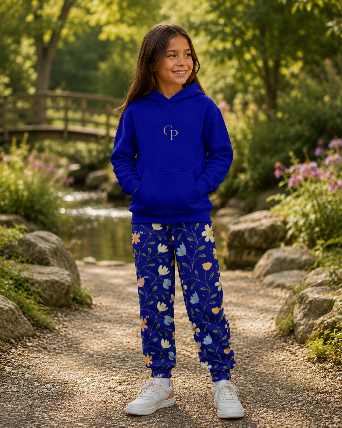 Blue Wonder Bloom™ Kids Joggers