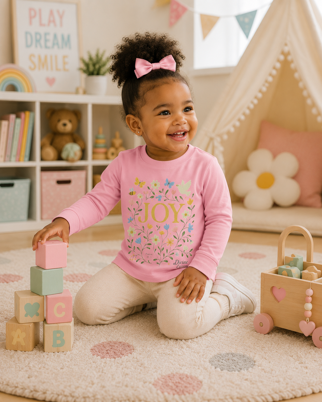 Blooming Joy™ Toddler Long Sleeve Tee