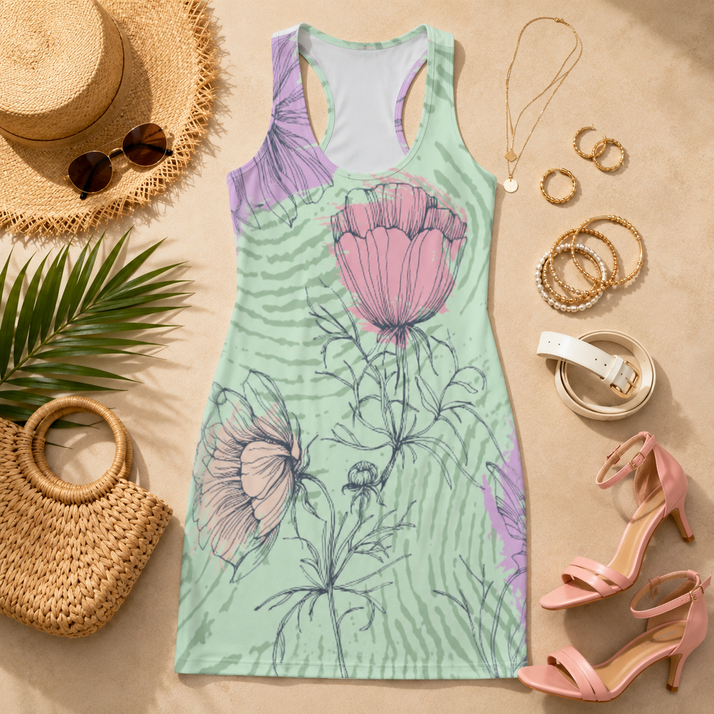 Floral Harmony™ Racerback Dress