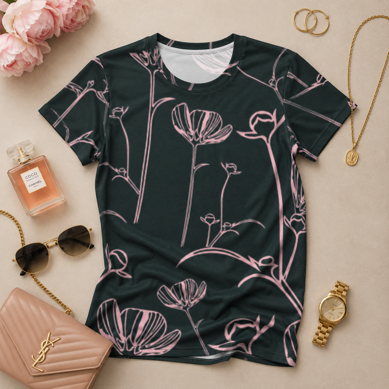 Blooming Beauty™ T-Shirt Dress