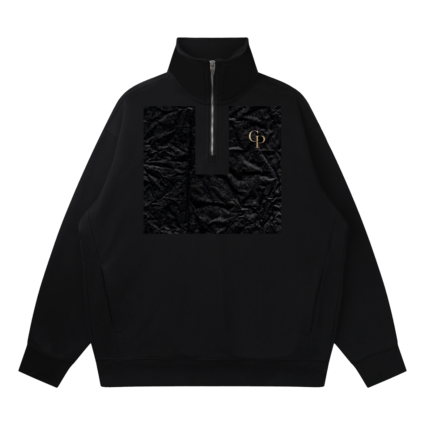Quarter-Zip Drop Shoulder Sweatshirt