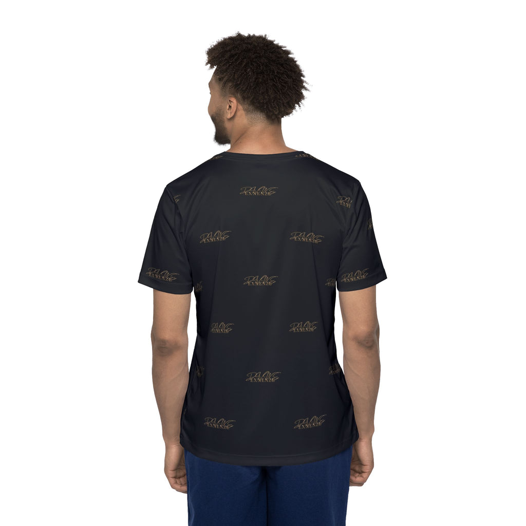 Men's Black Gold Exxenze Logo All-Over Print