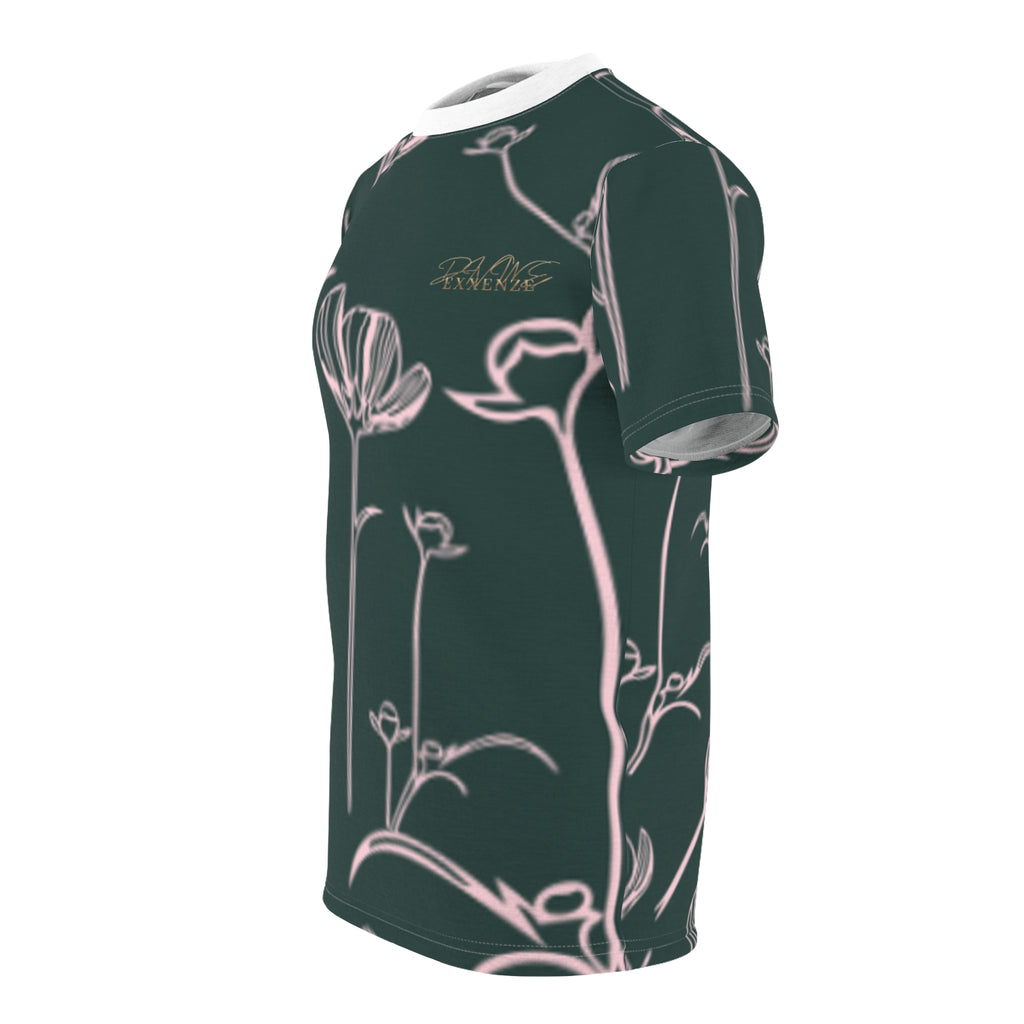 Exxenze Floral Outline All-Over Print Tee