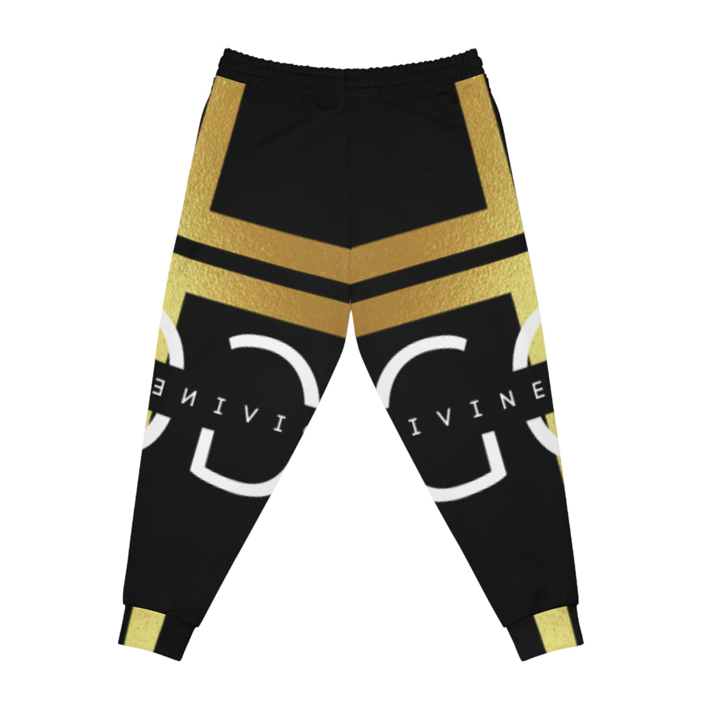 Divine Essence Athletic Joggers - Black and Gold