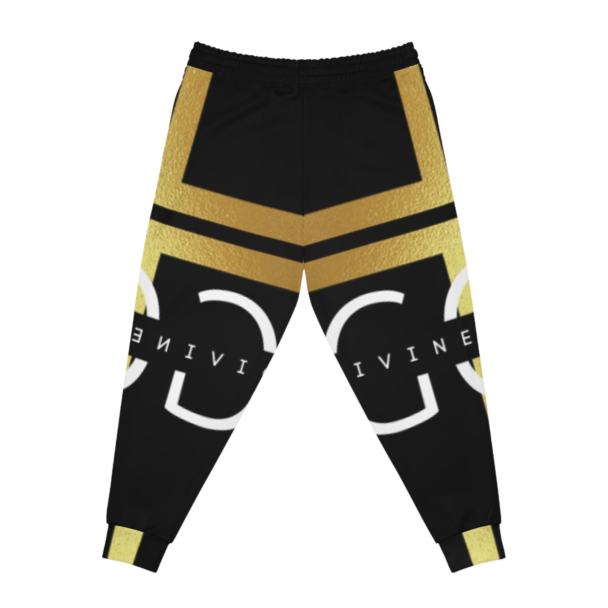 Divine Essence Athletic Joggers - Black and Gold