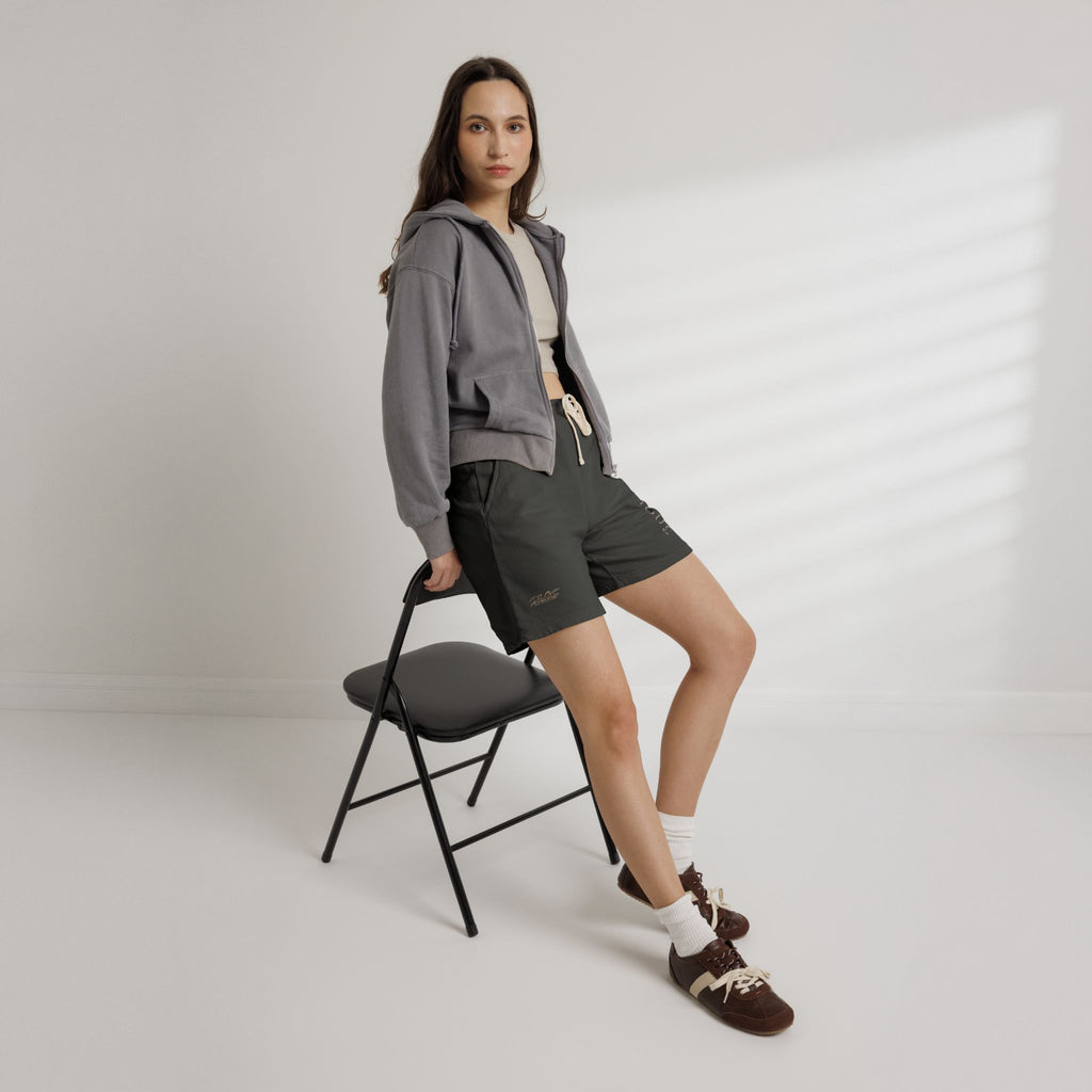 Ambiguous Vertical Script Sweat Shorts