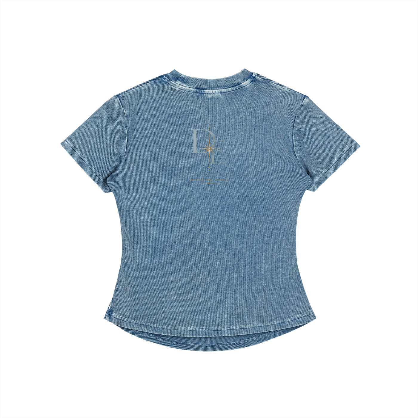 Vintage Washed Bodycon Cotton T-Shirt